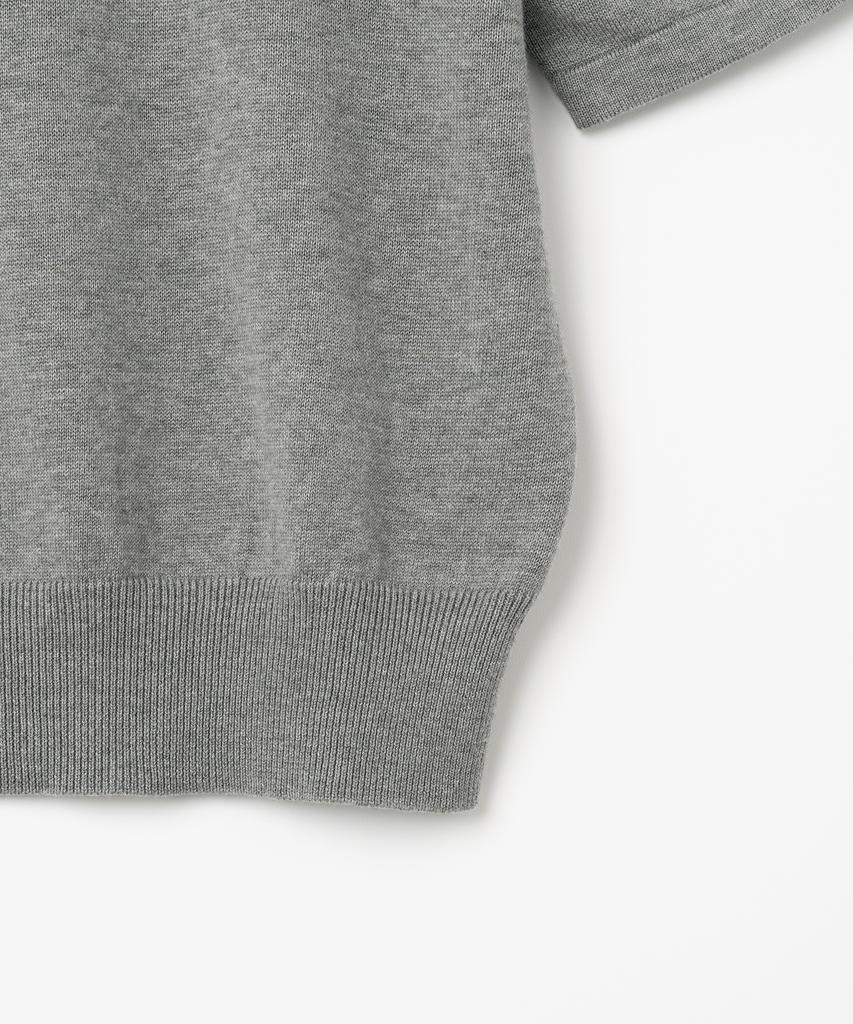 MILLO ARCHIVE Crop Easy Knit [Melange Gray]