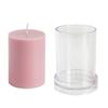 Clear Candlestick Molds Cylindrical Mould Cylinder Candle Mould for Church Candlelight Dinner Christmas Decoration