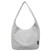 Borsa Tote Minimalista in Tela con Cerniera per Uso Quotidiano Casual