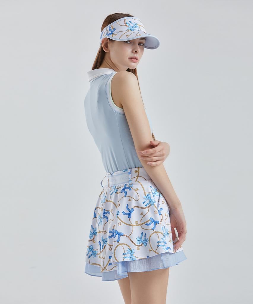 Chuku Chu Pita Double Flare Skirt (Light Blue) Cbfss-Sk004W