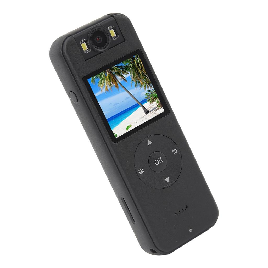 Portable Video Recorder 4K WiFi 180 Degree Rotate Body Worn Camera with Back Clip 14 Inch Screw