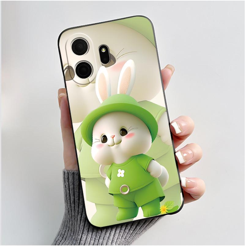 För TCL NxtPaper 70 Pro Fodral Lyxigt Sött Kärlekshäst Roligt Mjukt Svart TPU Silikon Telefonfodral För TCL NxtPaper70 Pro Baksideskydd