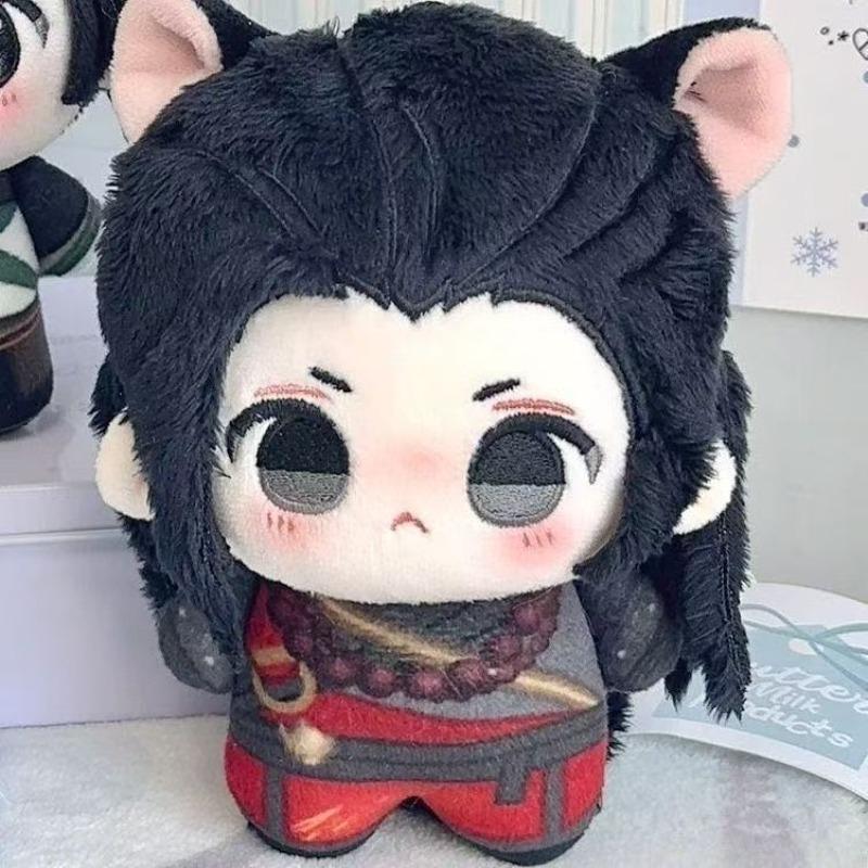 Where Winds Meet 10cm San Geng Tian Elder Jiuliu Rat Sect Mini Plush Doll Animal Ears Ancient Costume Stuffed Keychain Gift For Game Fans Collectors