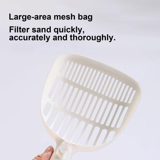 Pala per Lettiera per Gatti in Plastica con Design a Rete a 3 Strati, Pala Profonda, Raccogli Feci per Lettiera del Gatto