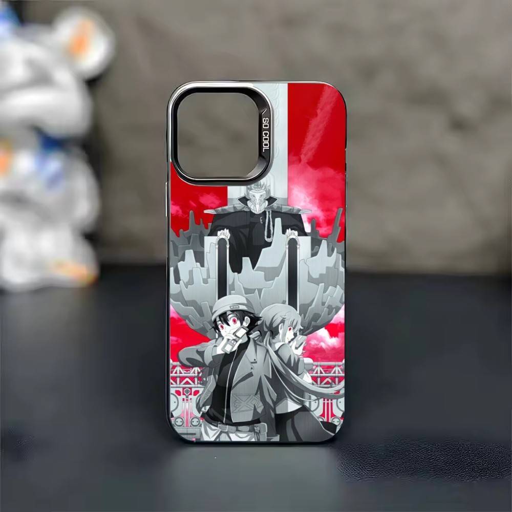Anime The F-Future Diary Phone Case Color Silver Shell For IPhone 17 16 15 14 13 12 11 Pro Max Plus
