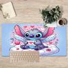 1pc Cute Stitch Angel Mouse Pad Office & Gaming Desk Mat with Washable Surface, Perfect for Desktops and Laptops 1432