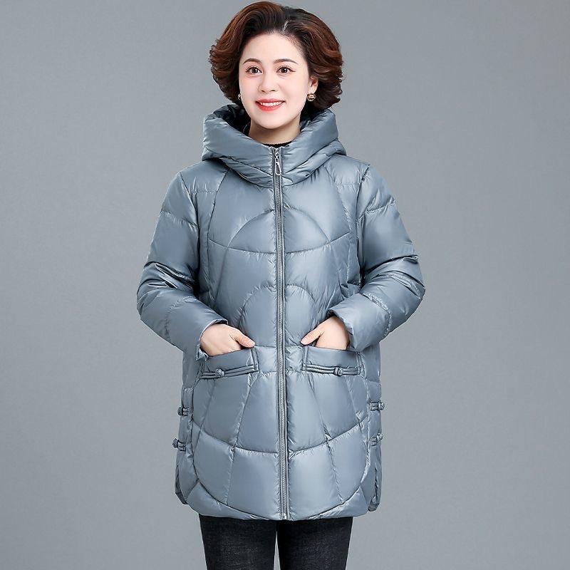 Moeder Winter Dons Katoen Jas Jas Verdikken Warm Oma Sneeuwkleding Parka's