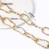 New Trendy 14K Gold Plated Brass Irregular Chains For DIY Jewelry Making Supplies, Handmade Jewelry Craft Findings Accessories