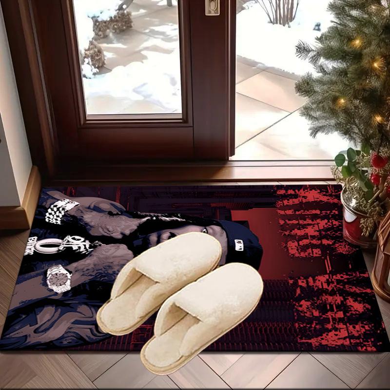 King Of The Rapper Carpet, Chair Rug,Rug for Office Bedroom Living Rooms, Doormat Decor Fan Gift Christmas Gift