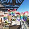1PC Butterfly Wind Spinner Bright Color Reflective Rotating Butterfly Wind Catcher Outdoor Garden Decoration