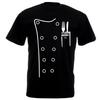 Homme T-Shirt Men Fashion Chef Tee Shirt Black Funny Novelty Head Cook Kitchen Cooking Bar Stafft Shirts for Men Y2k