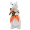 Hasenfigur Niedliche Vintage Harz Osterhase Statue für Heimschmuck Feiertagsdekoration Haltend