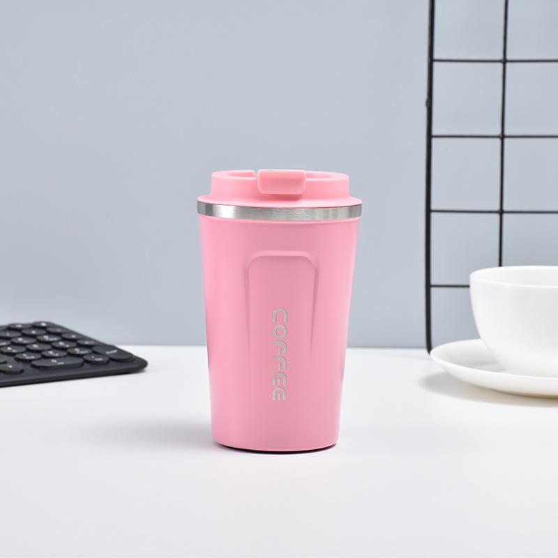 Simple Trendy Steel Thermos Cup Mug Men and Women Couples Coffee Cup Double Vacuum Car Cup Mug Durable Durable Useful Useful