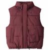 Warme Dames Winterjas Mode Opstaande Kraag Losse Herfst Dikke Mouwloze Parka Vrouwelijke Korte Bovenkleding