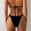 European & American Women's Printed Bikini Split Swimsuit - Sexy Hot Spring Style