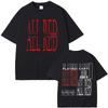 Rapper Playboi Carti All Red Album Grafisch T-shirt Opium 2024 Pop Out Whole Lotta Red T-shirt Mannen Vrouwen Mode Hip Hop T-shirts