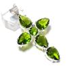 Peridot Piatră Prețioasă Argint Sterling 925 Bijuterii Pandantiv 2,48"