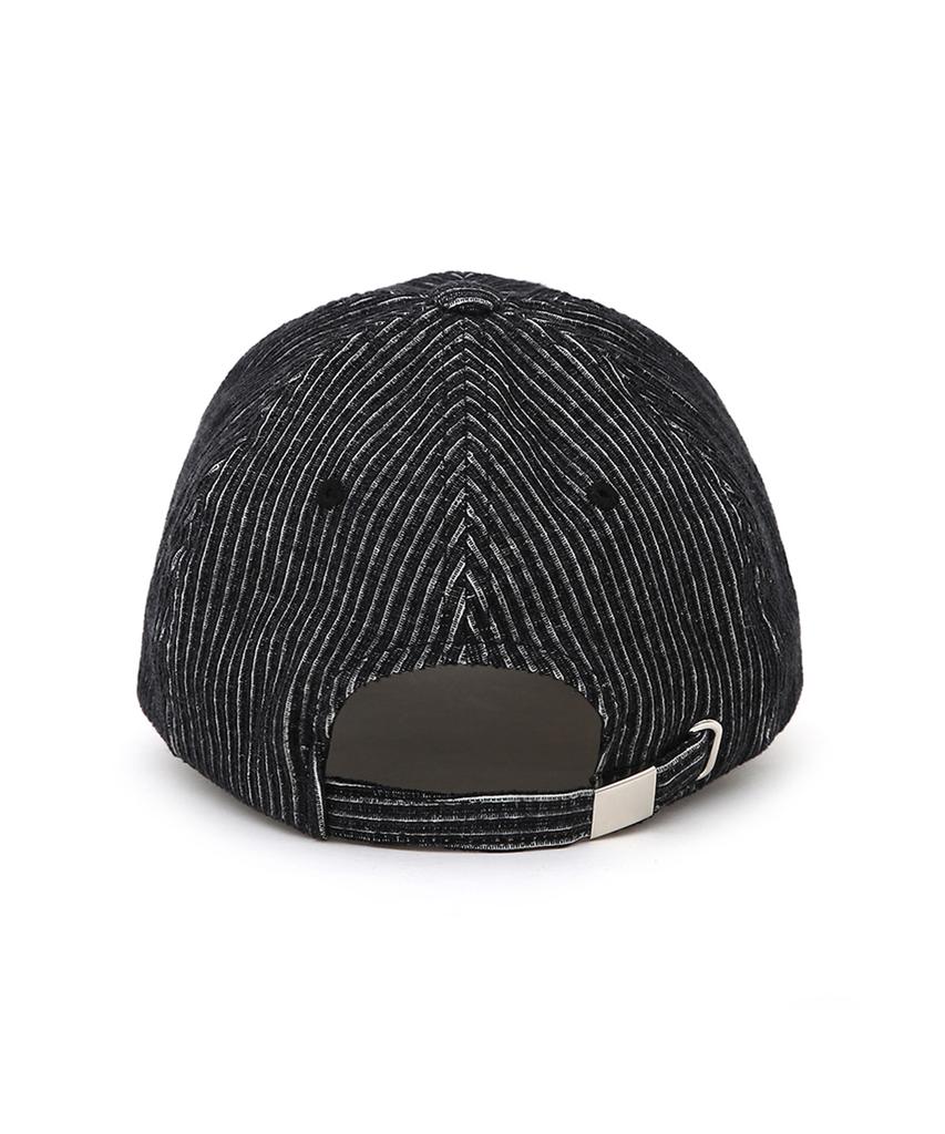 Donpogesmi Dfm Big Size D Corduroy Stripe Black Ball Cap