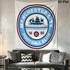 Foden MCFC StarWall Hanging Printed Fabric Blanket Decorative Tapestries for Bedroom Living Room Home Decor