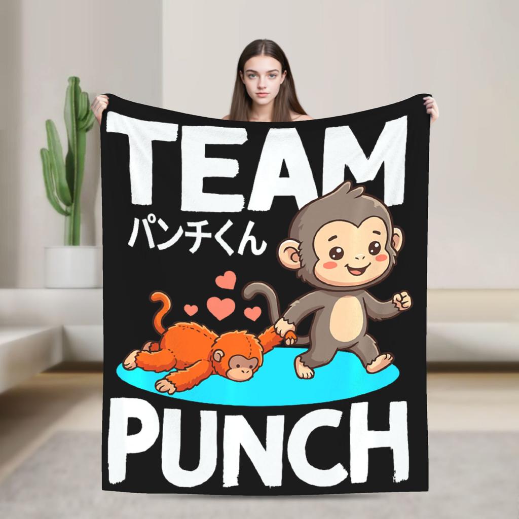 Baby Affe Schlag Niedlich Tierliebhaber Bequeme Decken Für Wohnzimmer Neuheit Überwurfdecke Winter Camping Flanell Tagesdecke
