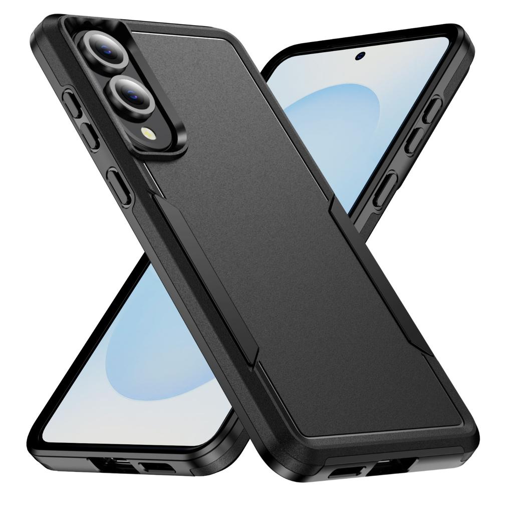 2-in-1 Militärischer Grad Sturzsicher und Fingerabdruckresistent Handyhülle, Nische für S25Edge für Samsung Handyhülle