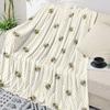 Idyllic Sunflower Bee Throw Blanket Soft Warm Plush Perfect for Travel Camping Picnic Home Decor