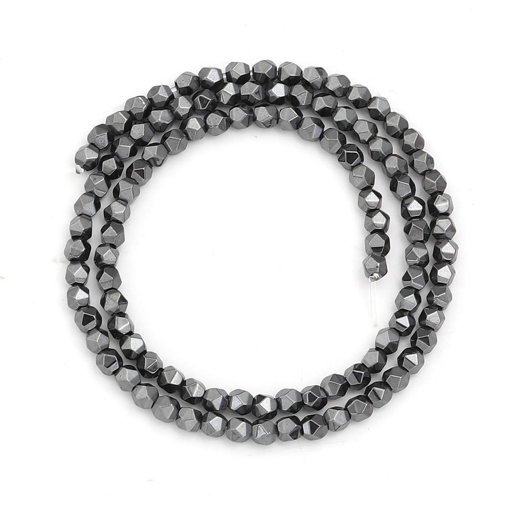 2-10mm Natürliche Hämatit Steinperlen Schwarz Facettiert Lose Abstandshalterperlen Für Schmuckherstellung DIY Bastelarbeiten Armband Halskette Zubehör