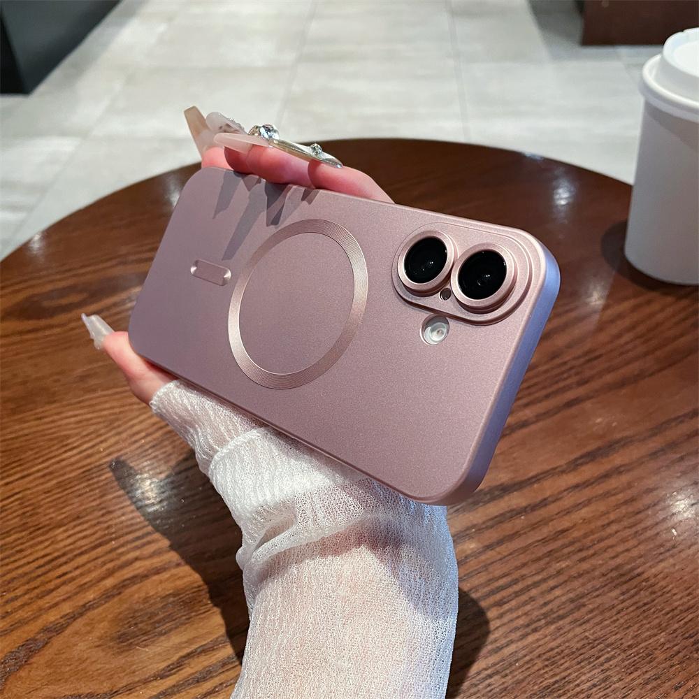 Magnetisch Für Magsafe Kabelloses Laden Mattes Case Für iPhone 16 15 11 13 12 14 Pro Max Plus X XR XS Max 7 8 Plus Stoßfeste Hülle
