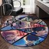 1 Stück Anime-Design Runder Teppich - Bürostuhlmatte