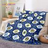 3D Evil Eye Turkey Blue Nazar Eye of Horus Soft Flannel Blankets,Throw Blanket Comfortable Blanket for Picnic Beds Sofa Bedroom