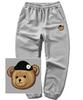 TRIPSHION Beanie Bear Logo Jogger Sweatpants - Gray