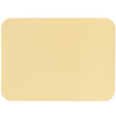 MUAMUA Cutting Board, Beige, Rubber, Heat-Resistant Elastomer, Dishwasher Safe, Non-Slip, Premium, Antibacterial, Soft, Stylish, Double-Sided (33 X 24