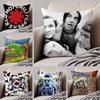 Red Hot Chili PPeppers Band Cushion Cover Throw Pillow Cover Hidden Button Durable Polyester Chair Cushion