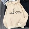 Animal Print Hoodies Women Soft Warm Loose Casual Sportwear Female Sweatshirt Fleece Ladies Clothes 2023