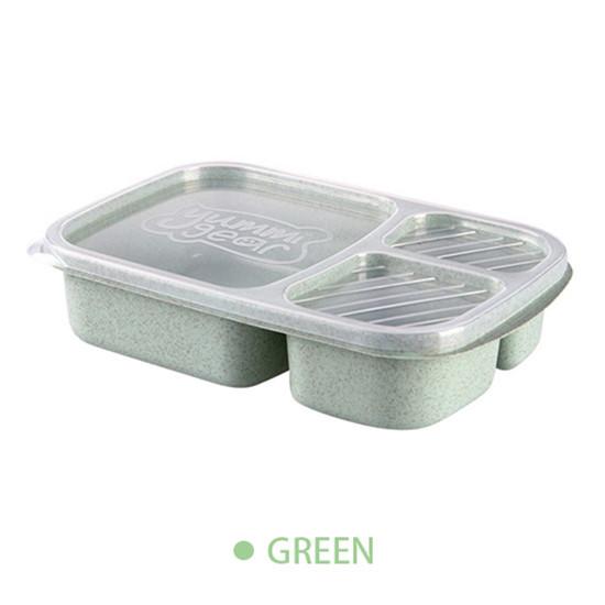 Separate Lunch Box Portable Bento Box Lunchbox Leakproof Food Container Microwave Oven Dinnerware for Students KTY