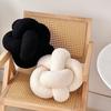 Pillow Manual Braided Knot Round Ball Shape Plush Elastic Sleeping Companion Sofa Couch Decoration