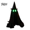 Halloween Theme Atmosphere Decor Ghost Decoration, Spooky Glow In The Dark Standing Ghost, Durable Reusable Festive Accents Small Black Fabric