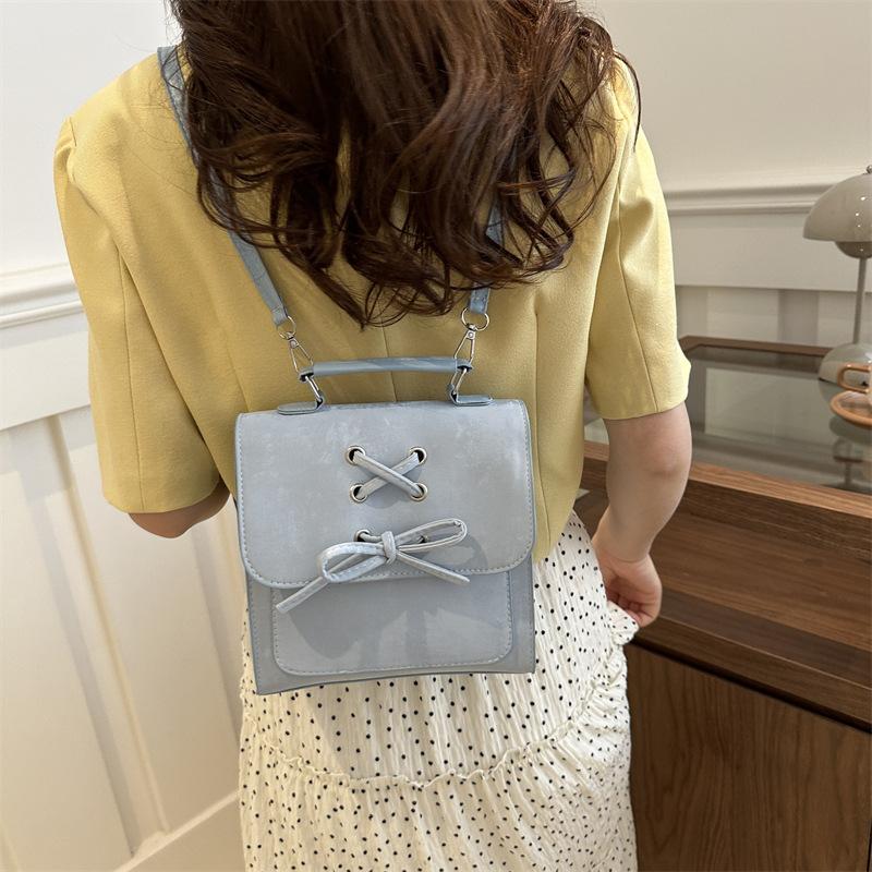 Women's Summer Korean Version Simple Casual Handbag Niche High Value Fashion Backpack