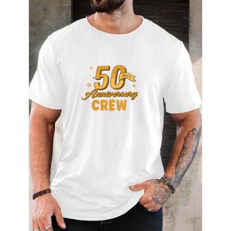 Zomer Mannen T-shirt Vintage 50 Print T-shirts Oversized T-shirt Top Mannenkleding Outdoor Streetwear Korte Mouw T-shirts