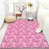 Cute Pink Bow Pattern Carpet for Bedroom Living Room Bedside Sofa Floor Mat Modern Home Decor Area Rug Luxury Gift