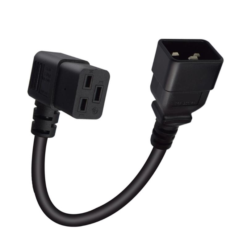 Highly Strength IEC320 C19 To C20 Power Cable PDU UPS Power Cord 3Pin Extension Cord Efficient Power Cord Wire 3.94in
