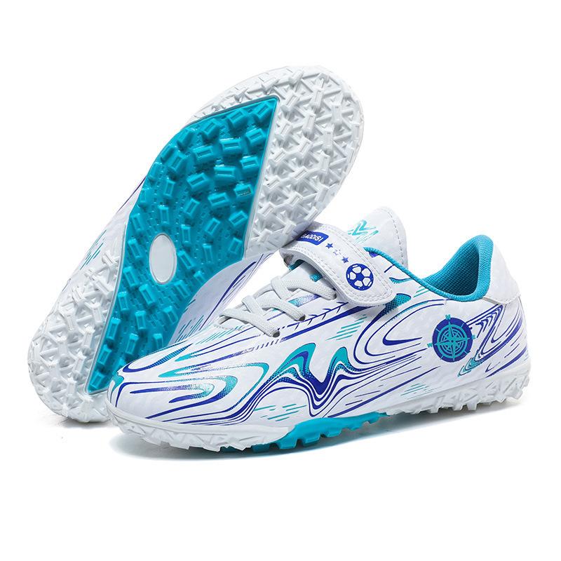 Children's football shoes Velcro broken nails medium and large children's men's and women's long nails lightweight shock absorption grass training