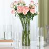 Clear Flower Vase for Centerpieces Shatterproof Tall Cylinder Plastic Vase for Wedding Event Home Office Table Decor