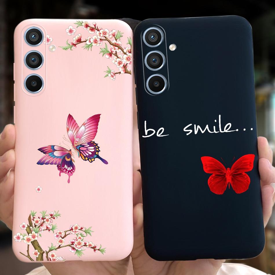 Pour Samsung Galaxy A54 Étui 2023 Cool Mode Motif Lune Gelée Silicone Souple Coque Arrière de Téléphone Pour Samsung A54 5G SM-A546B