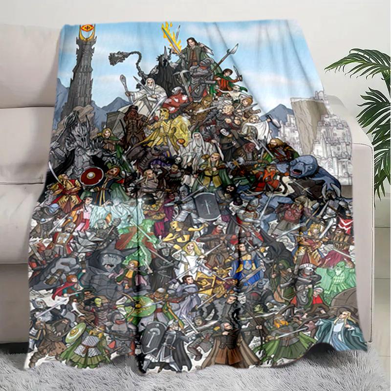 1PC The Lord of the Rings Blanket, All-season Lightweight Home Office Outdoor Nap Multifunctional Blanket, Christmas Gifts