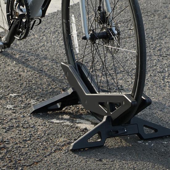 Indoor Outdoor Bike Rack Adjustable Parking Stand Heavy Duty Garage MTB Mountain Portable Road Bicycle Display Floor Fits 16-29-Inch Bicycles