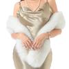 Thick Winter Fluffy Scarf Soft Plush Luxury Wraps Shawl Fashionable Long Strip Scarf  for Women Men