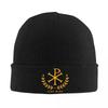 Chi Rho ICXC NIKA Mützen Lässige Kappen Herren Damen Unisex Outdoor Sport Strickmütze Herbst Individuelle Kopfbedeckung Mütze