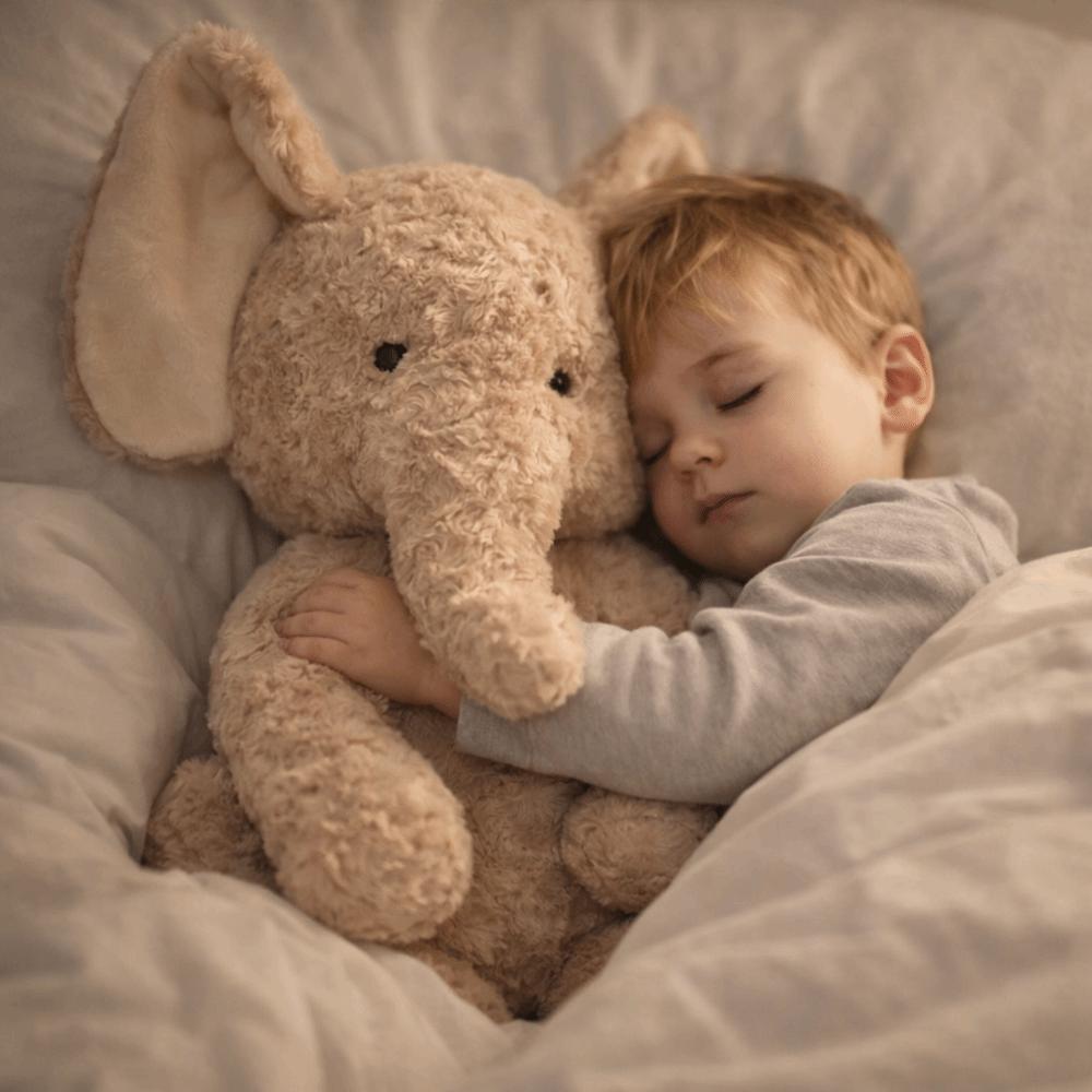 Cute Plush Toy Comfortable Stuffed Elephant Home Furnishings Elephant Plush Toy  Bedroom Decor