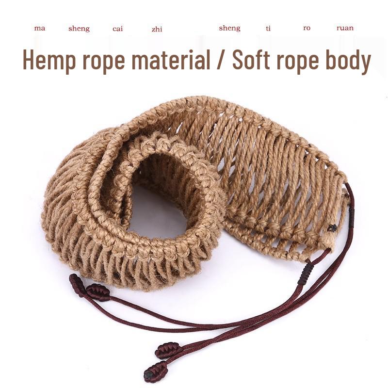 Ethereal 13-Tone Steel Tongue Drum with Handmade Hemp & Cotton Rope Edging, Includes Drum Mallet & Decorative Braided Rope